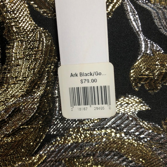 Ark & Co Silver & Gold Metallic Top Large NWT - Picture 4 of 8